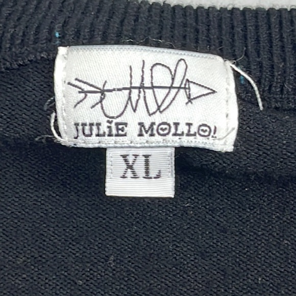 Julie Mollo Size XL Cropped NYC Long Sleeve Sweater - Picture 4 of 7